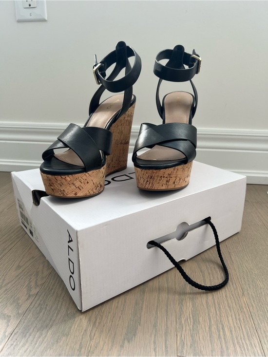 Aldo Shoes - ALDO Wedge Heel Sandals with Ankle Strap